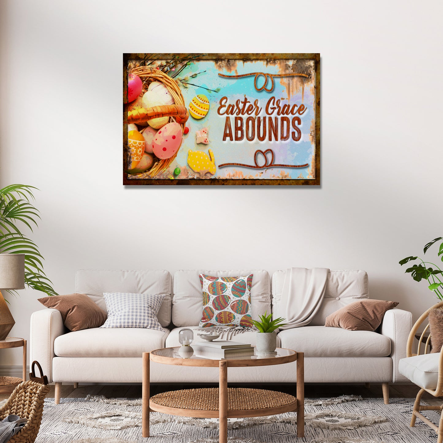 Easter Grace Abounds Sign - Image by Tailored Canvases