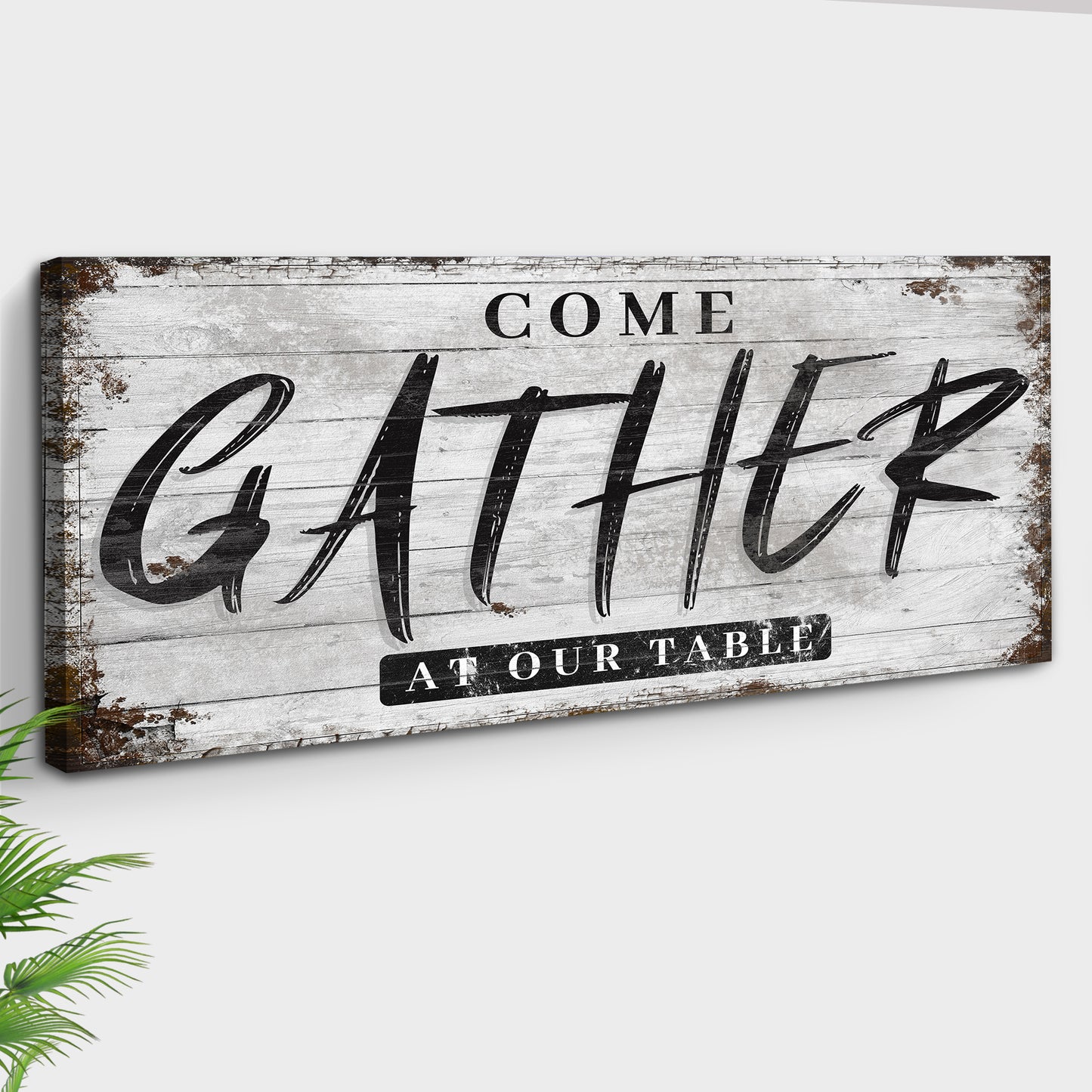 Come Gather At Our Table Sign II Style 2 - Image by Tailored Canvases