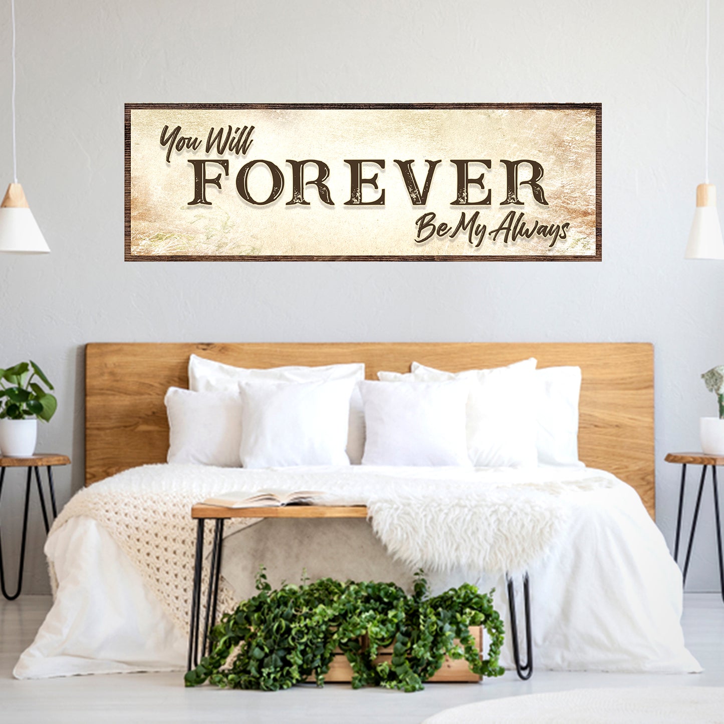 You Will Forever Be My Always Sign II Style 2 - Image by Tailored Canvases