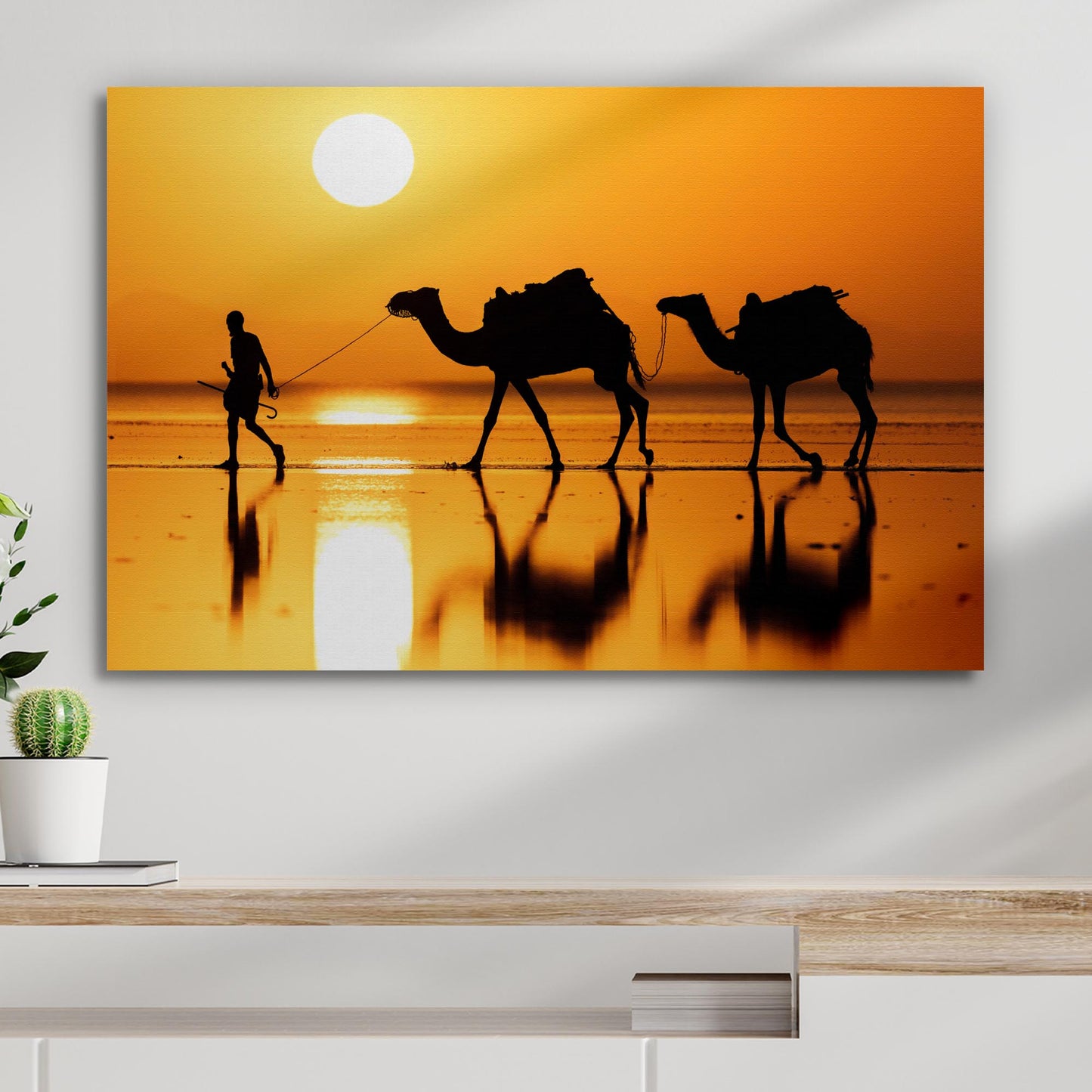 Sunset Camel Trail Canvas Wall Art Style 1 - Image by Tailored Canvases