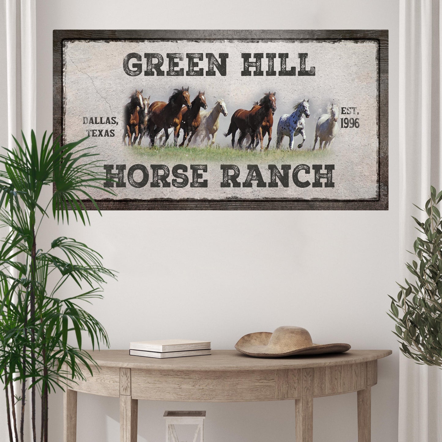 Family Horse Ranch Sign V - Image by Tailored Canvases
