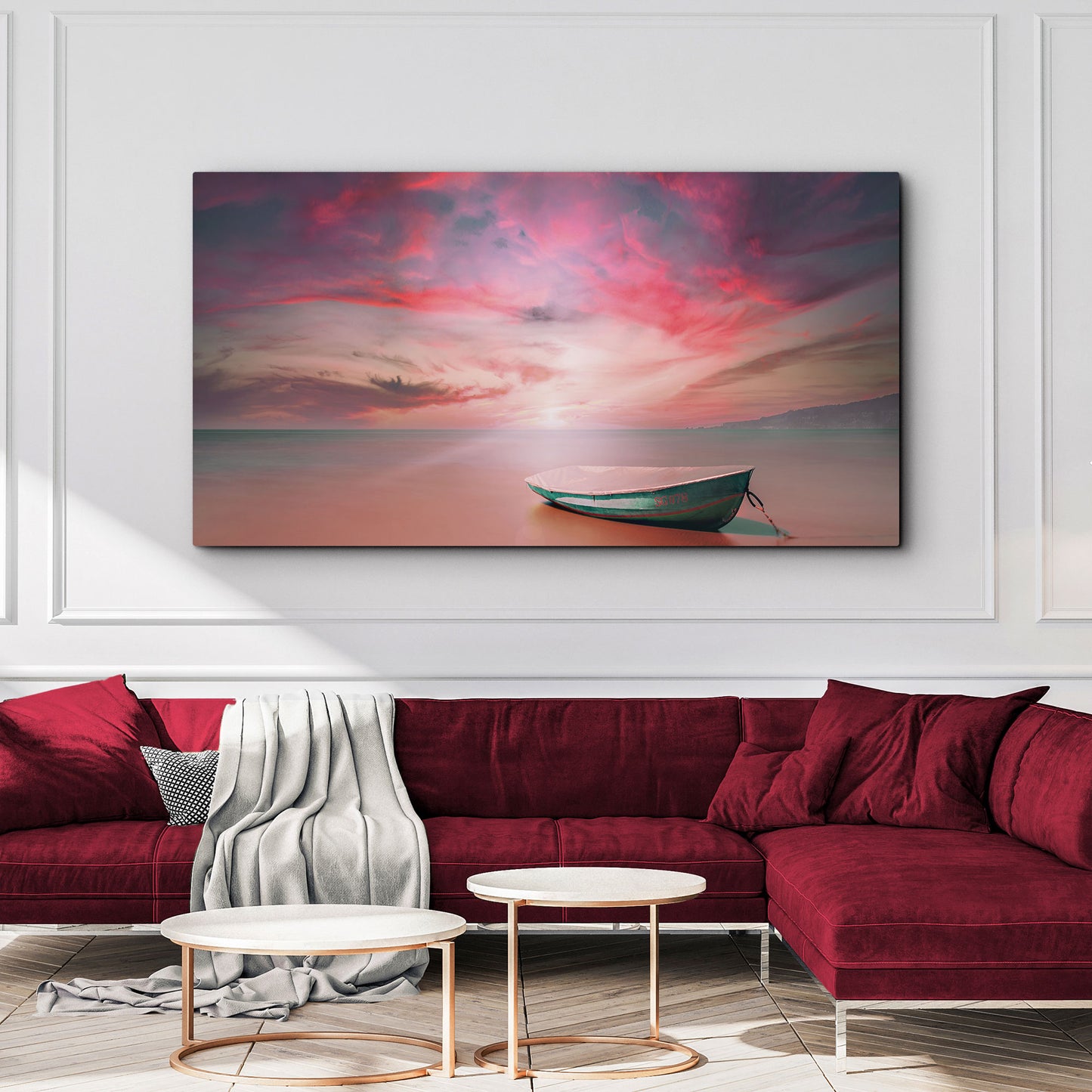 Adrift Under The Sunset Canvas Wall Art Style 2 - Image by Tailored Canvases