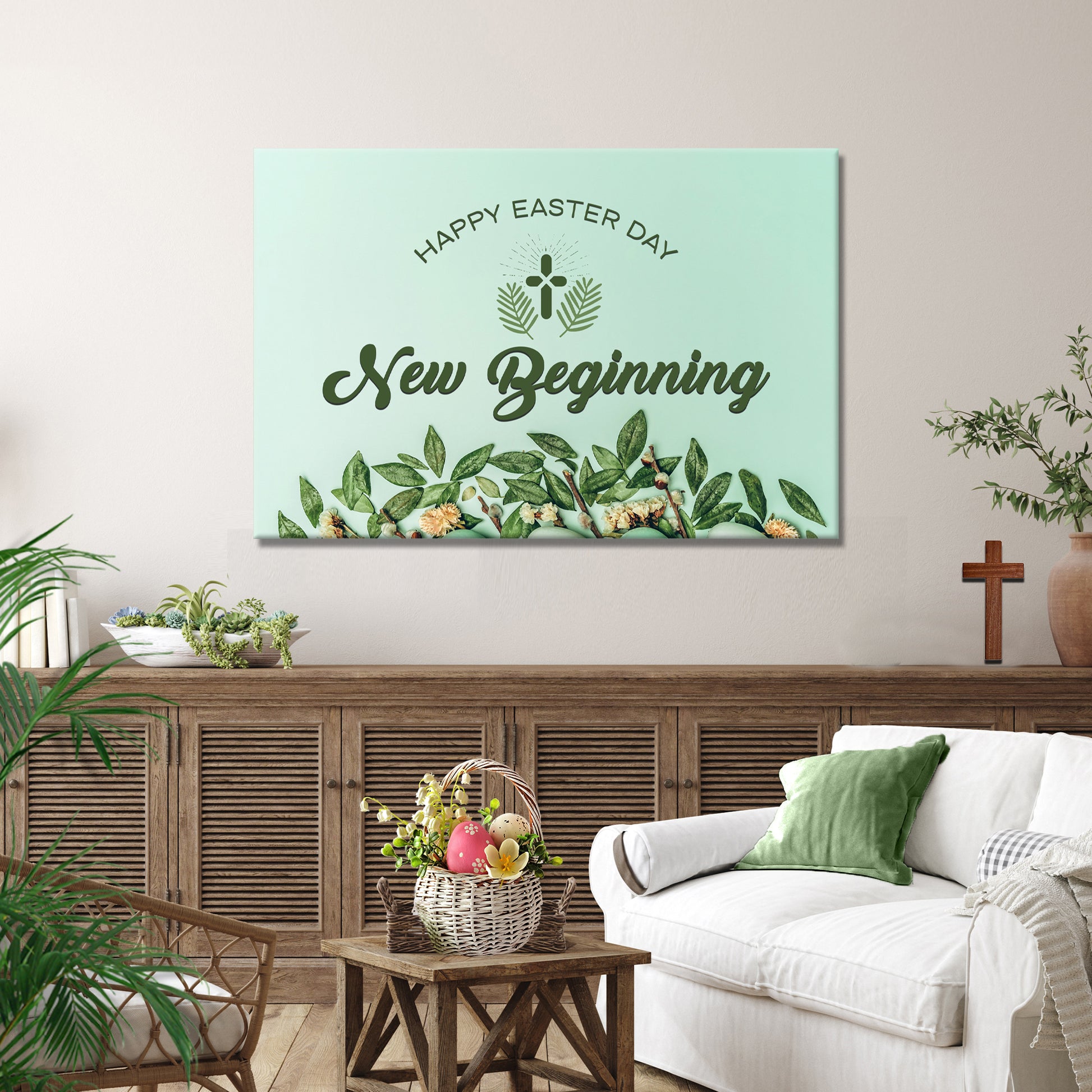 Easter New Beginning Sign  - Image by Tailored Canvases