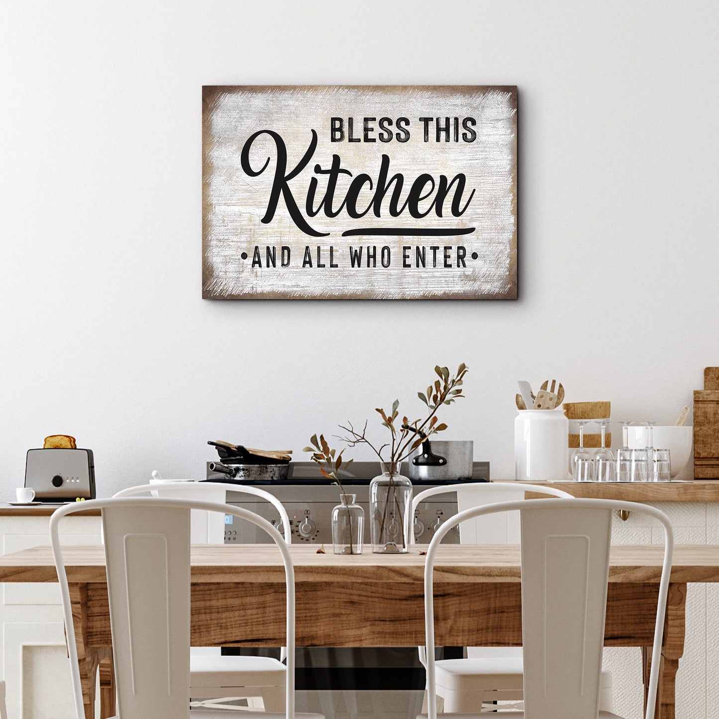 Bless This Kitchen And All Who Enter Sign III