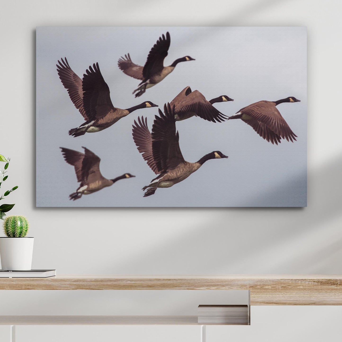 Low Flying Cheese Canvas Wall Art Style 2 - Image by Tailored Canvases