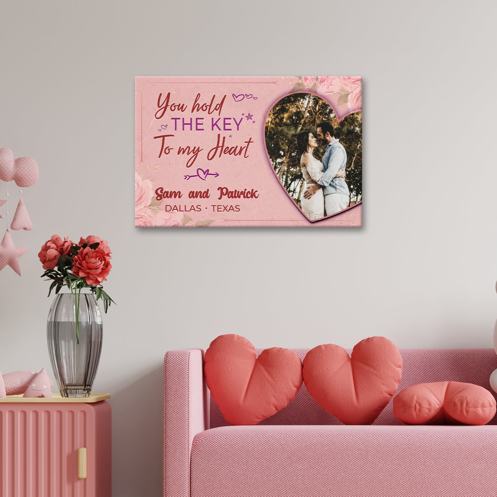 You Hold The Key To My Heart Romantic Sign - Image by Tailored Canvases