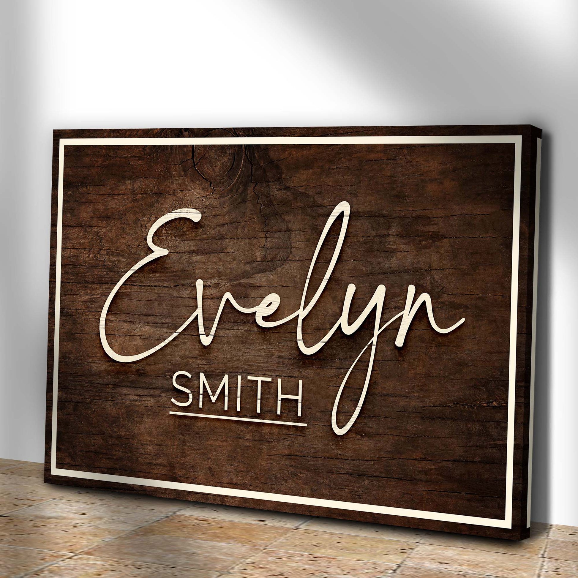 Wood Room Sign Style 2 - Image by Tailored Canvases