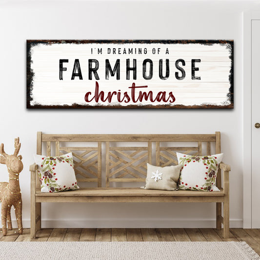 Farmhouse Christmas Sign Style 1 - Image by Tailored Canvases