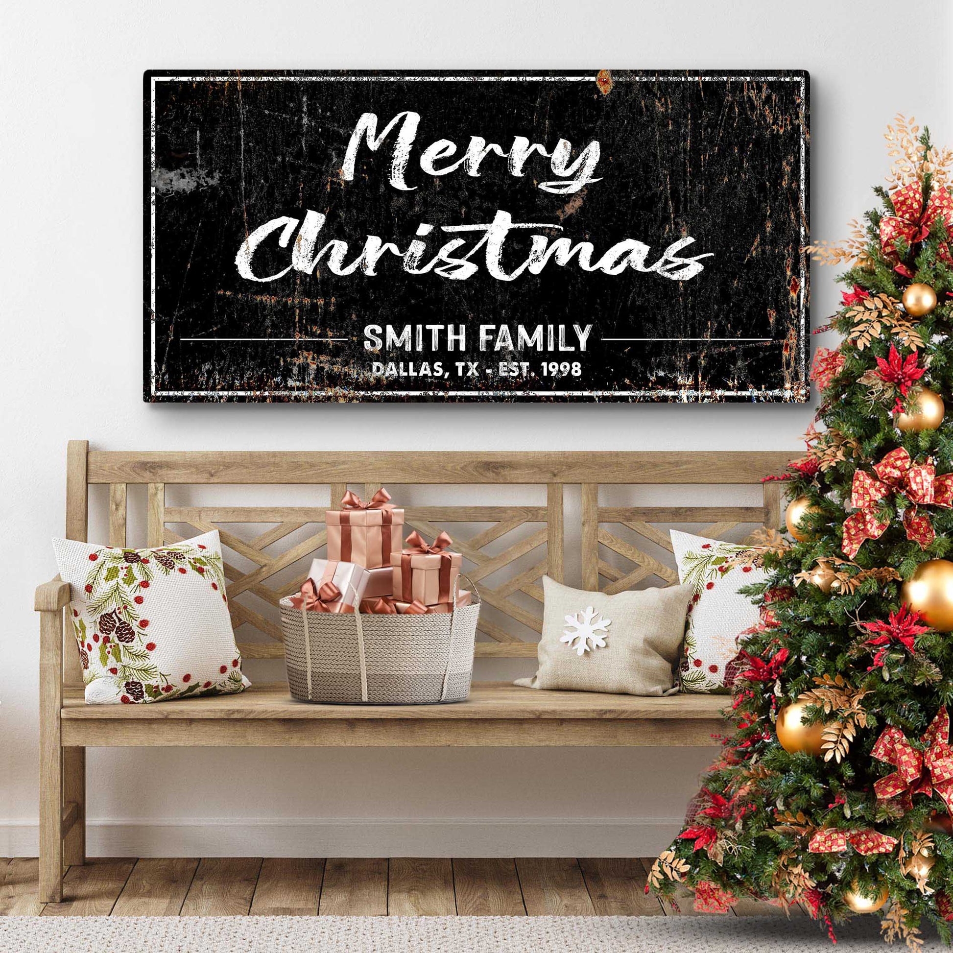 Merry Christmas Sign II Style 2 - Image by Tailored Canvases