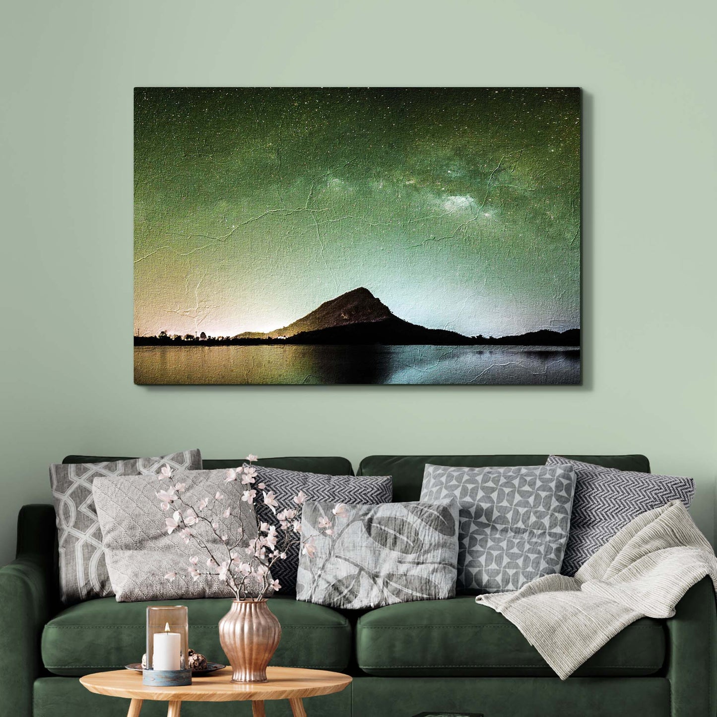 Wash Out Night Sky Canvas Wall Art Style 2 - Image by Tailored Canvases