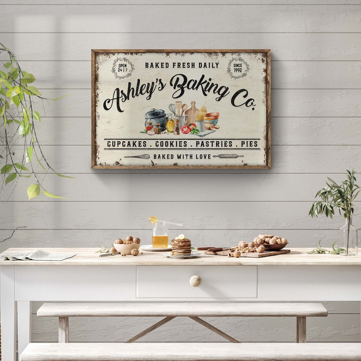 Custom Baking Co Sign II | Customizable Canvas  - Image by Tailored Canvases