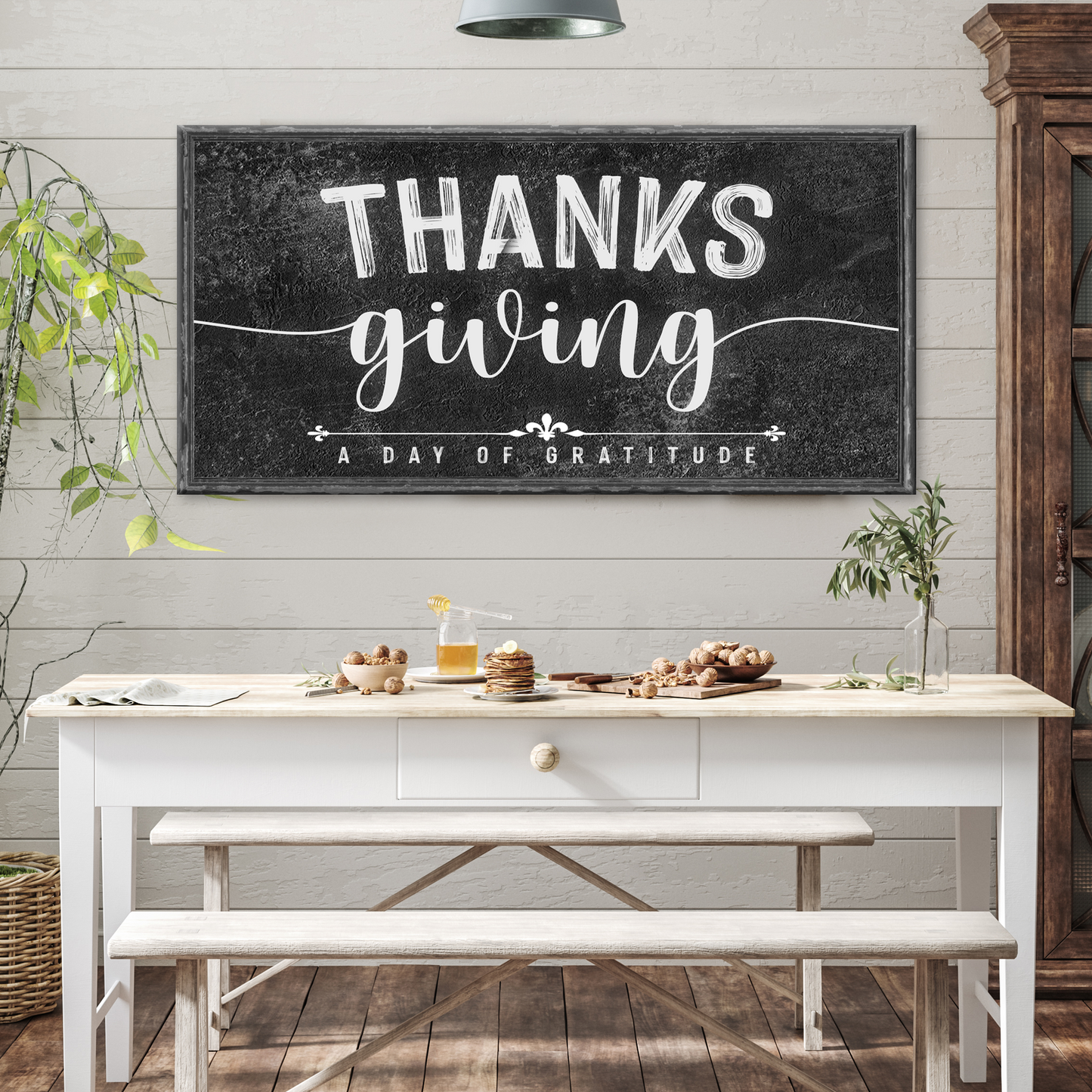 A Day Of Gratitude Sign Style 2 - Image by Tailored Canvases