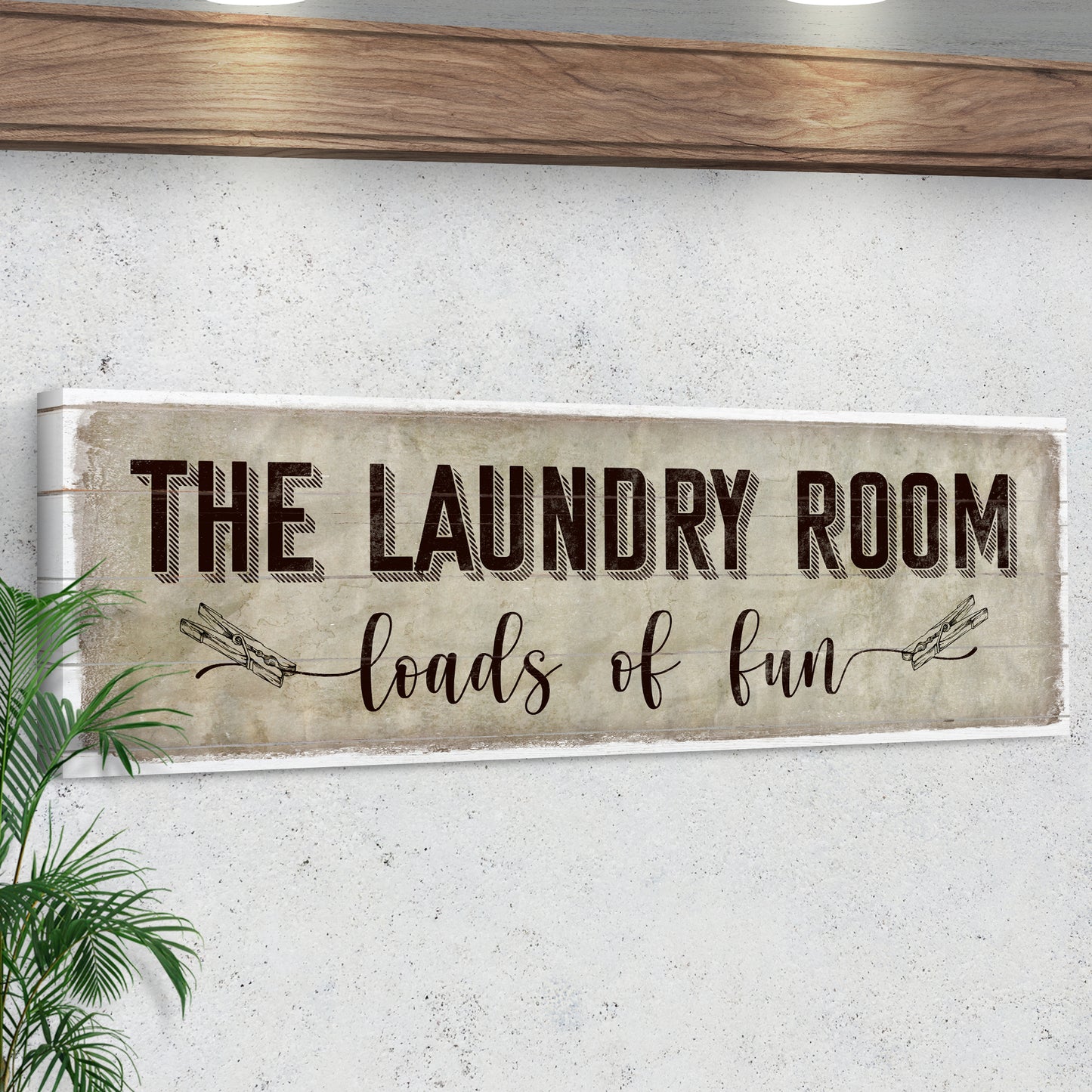 Loads of Fun The Laundry Room Sign Style 2 - Image by Tailored Canvases