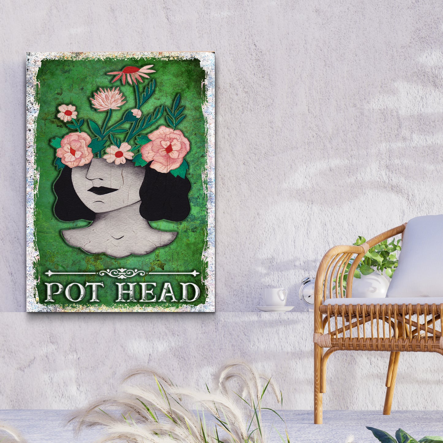 Pot Head Garden Sign Style 2 - Image by Tailored Canvases