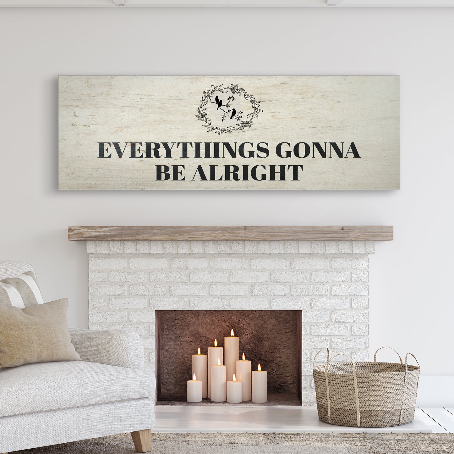 Everythings Gonna Be Alright Sign II Style 1 - Image by Tailored Canvases