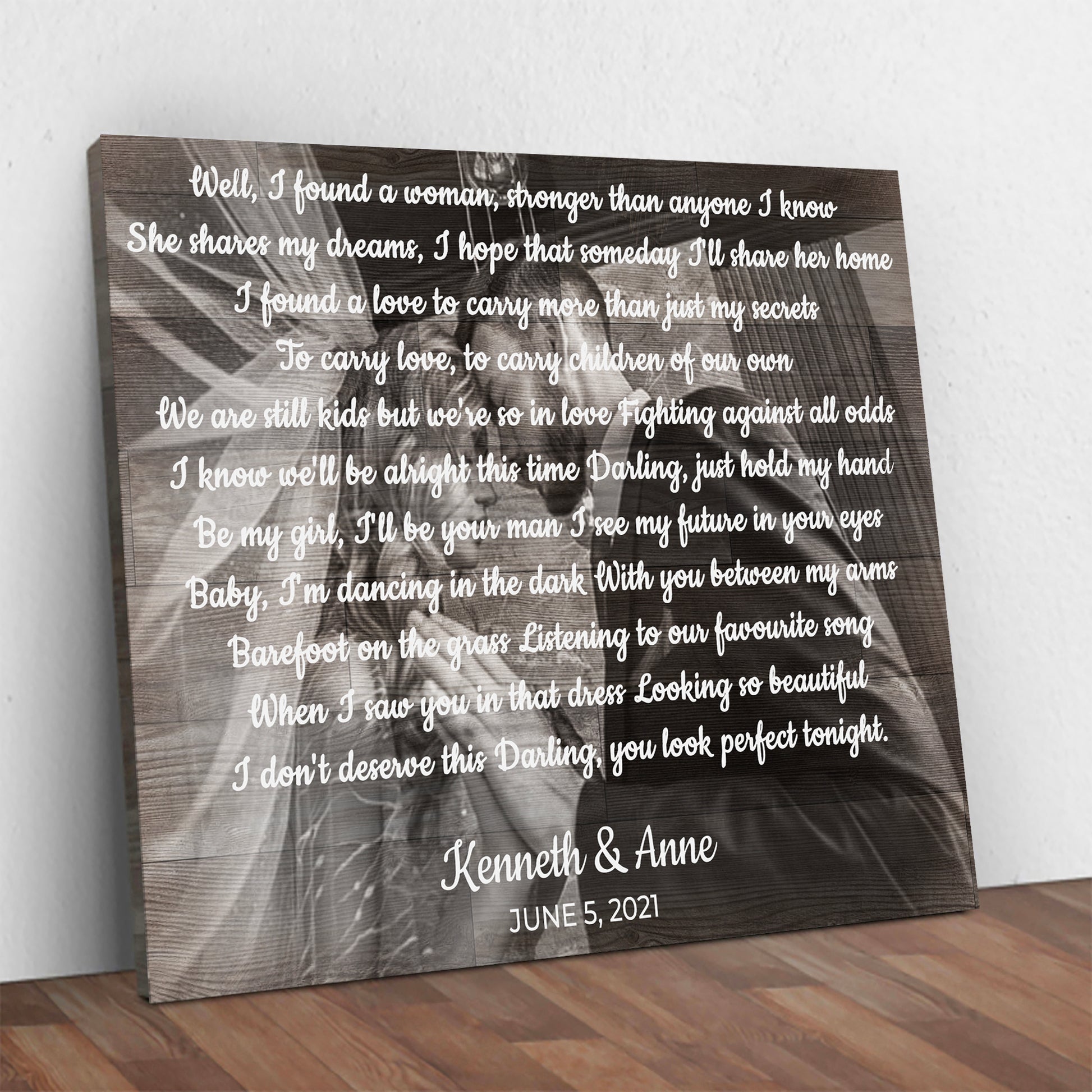 Wedding Song Sign Style 2 - Image by Tailored Canvases