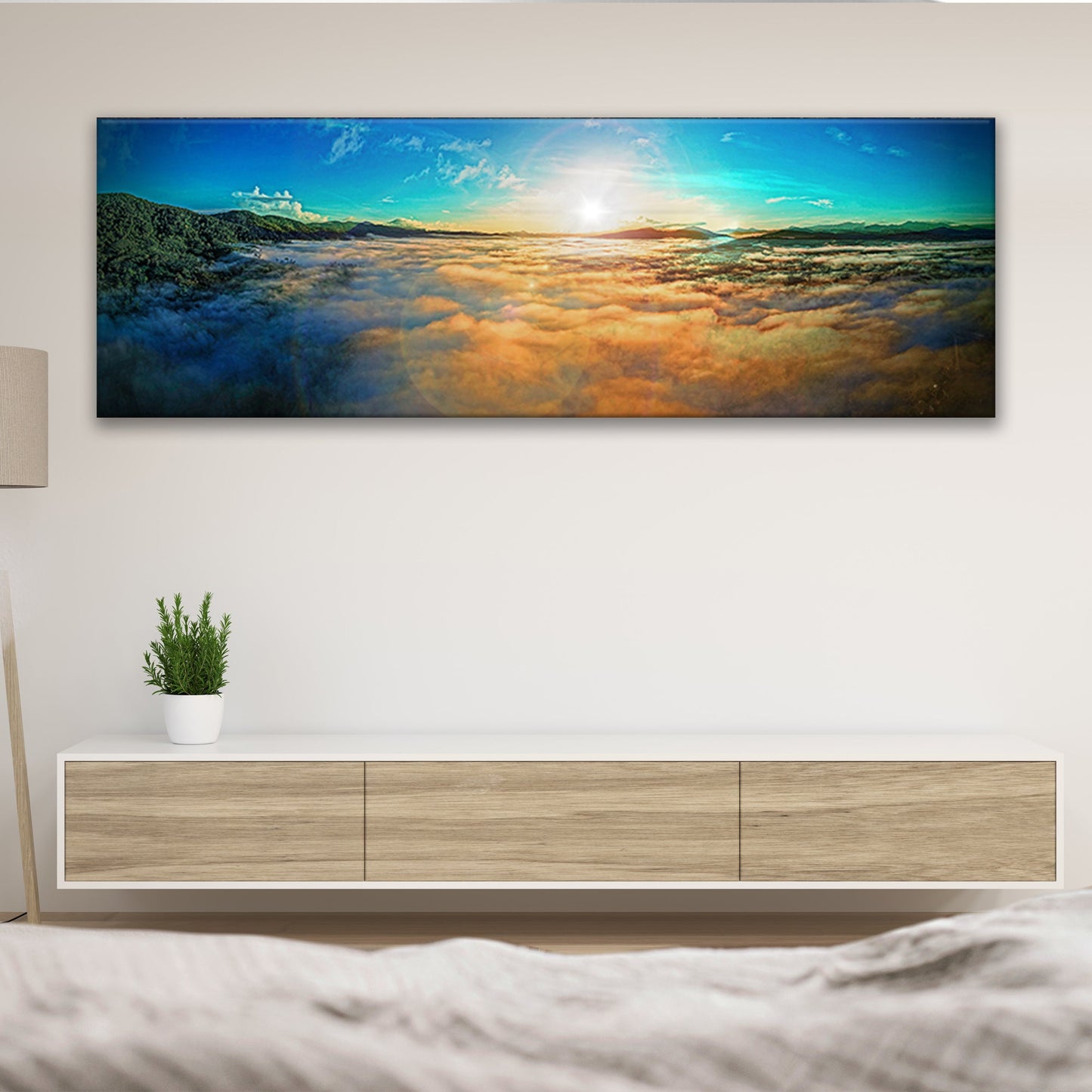 Sunset At Malibu Coast Canvas Wall Art - Image by Tailored Canvases