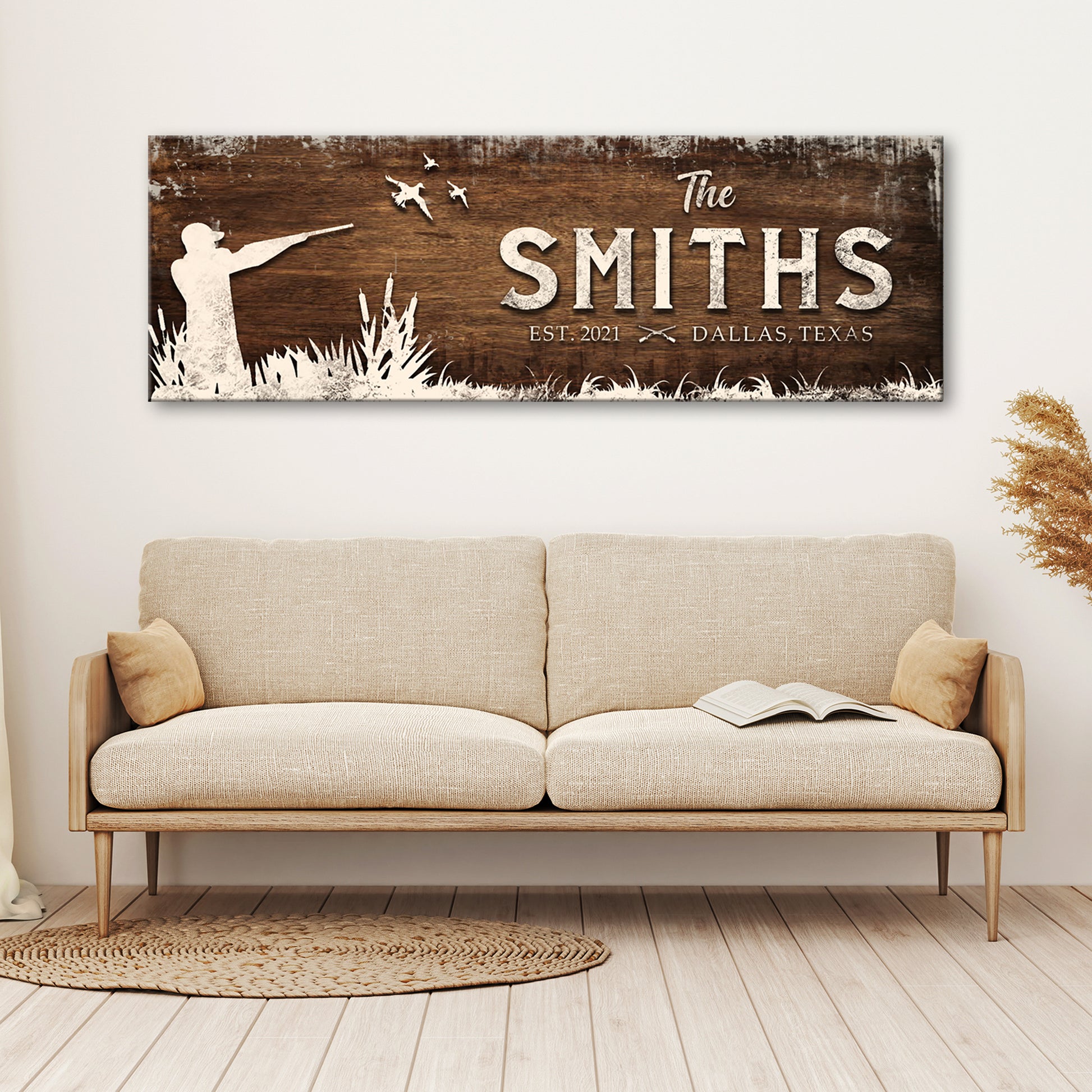 Family Forest Hunting Sign Style 3 - Image by Tailored Canvases