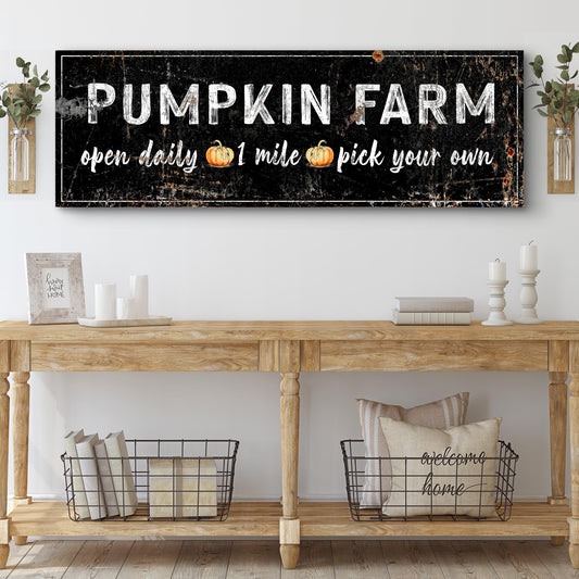 Pumpkin Farm Sign Style 1 - Image by Tailored Canvases