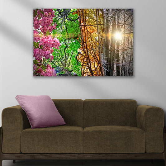 Trees Four Seasons Canvas Wall Art Style 2 - Image by Tailored Canvases