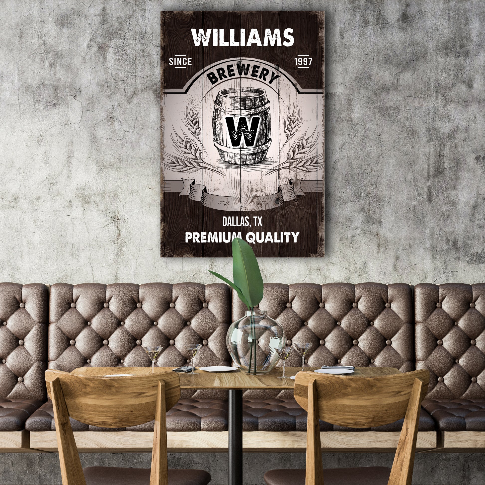 Premium Quality Brewery Sign Style 2 - Image by Tailored Canvases