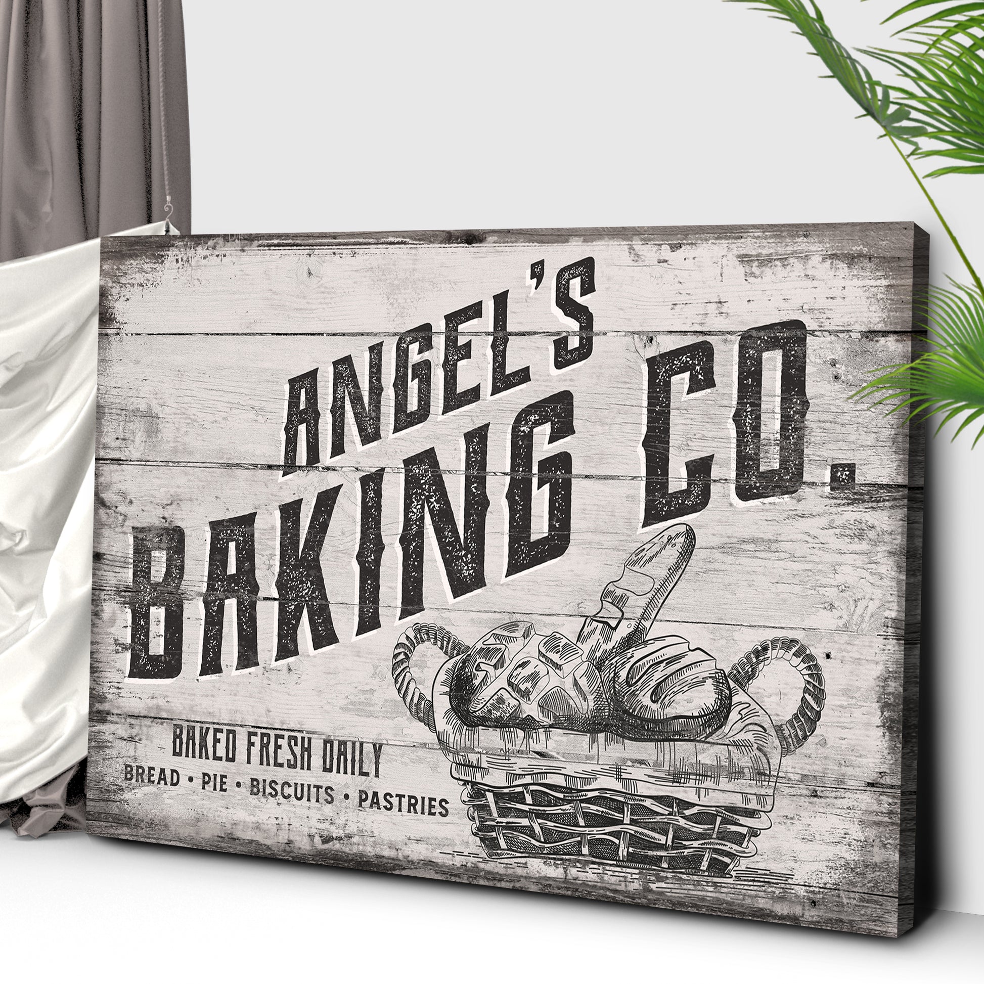 Custom Baking Co Sign III | Customizable Canvas Style 2 - Image by Tailored Canvases