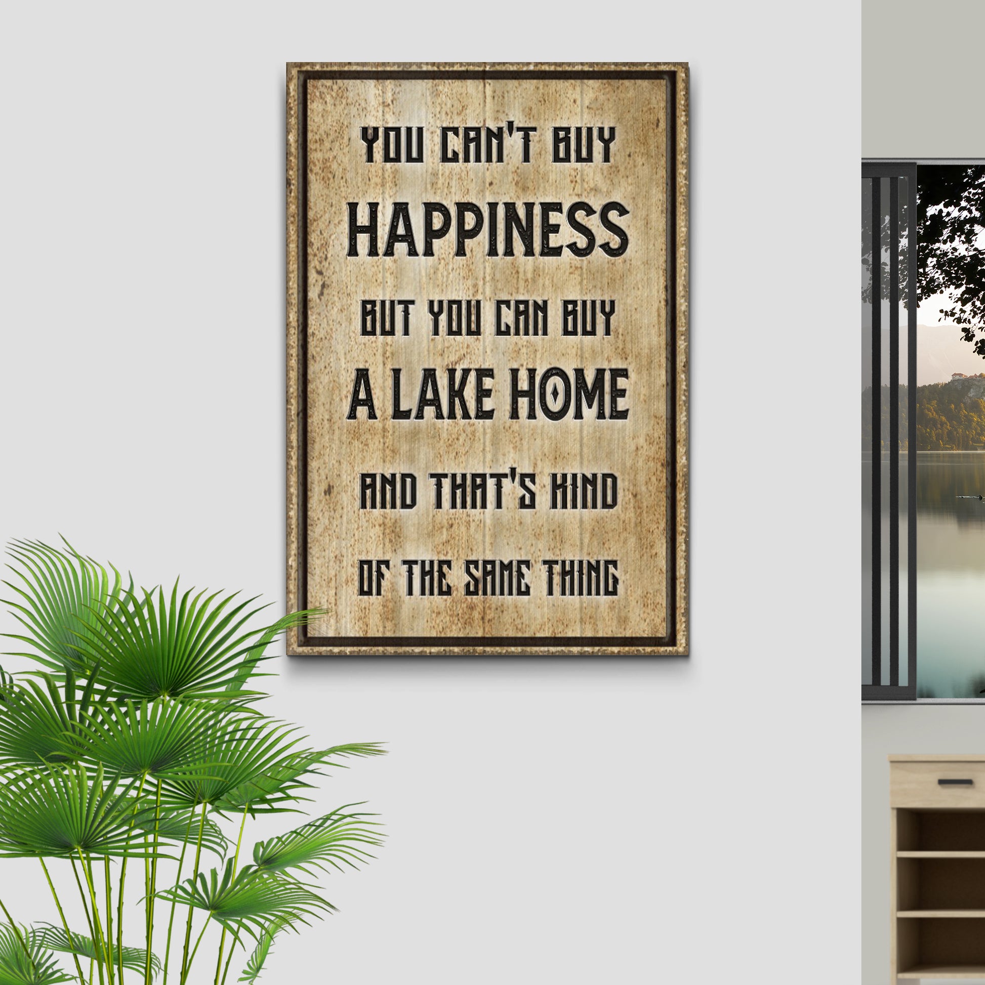 Lake Home Sign Style 2 - Image by Tailored Canvases
