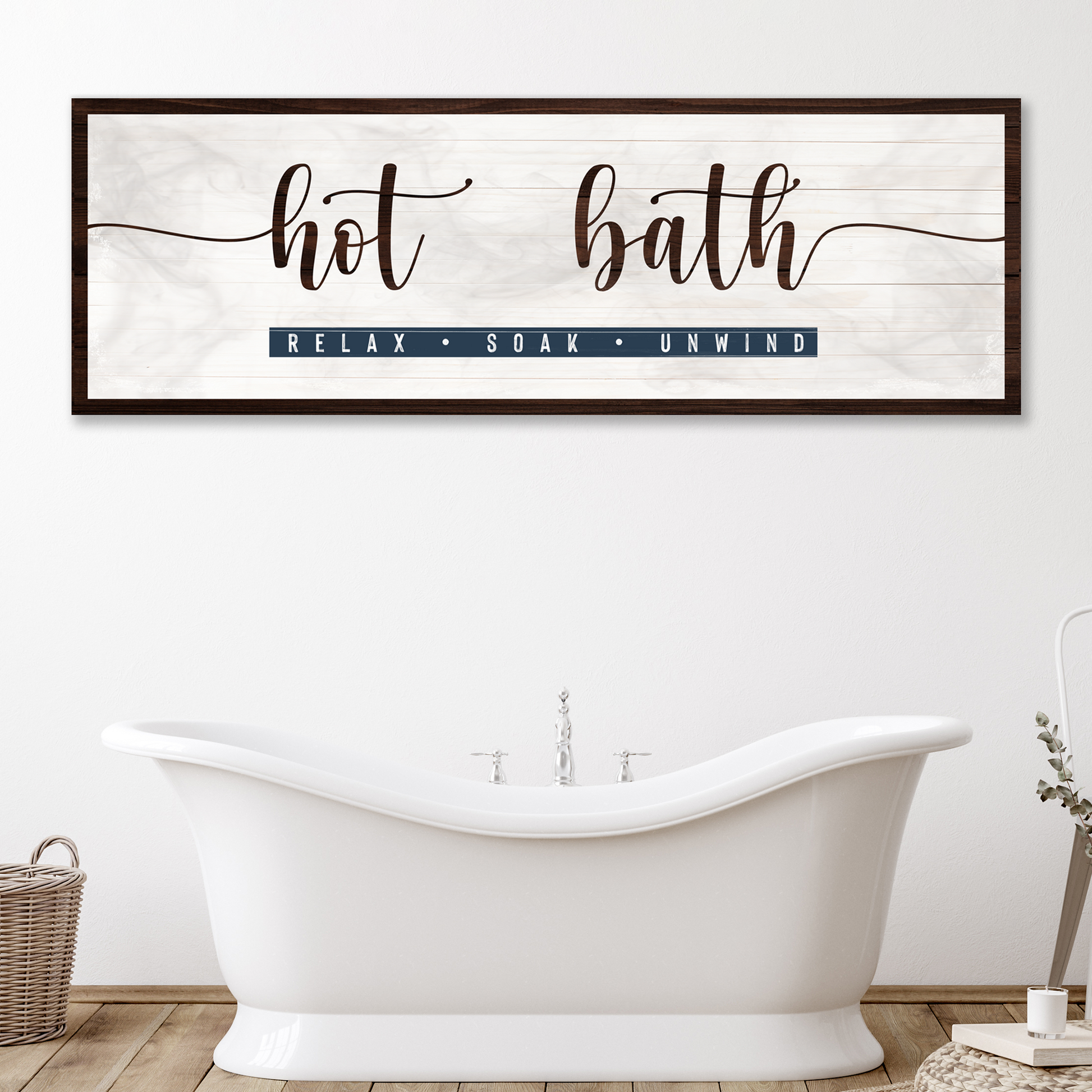 Hot Bath Sign Style 2 - Image by Tailored Canvases