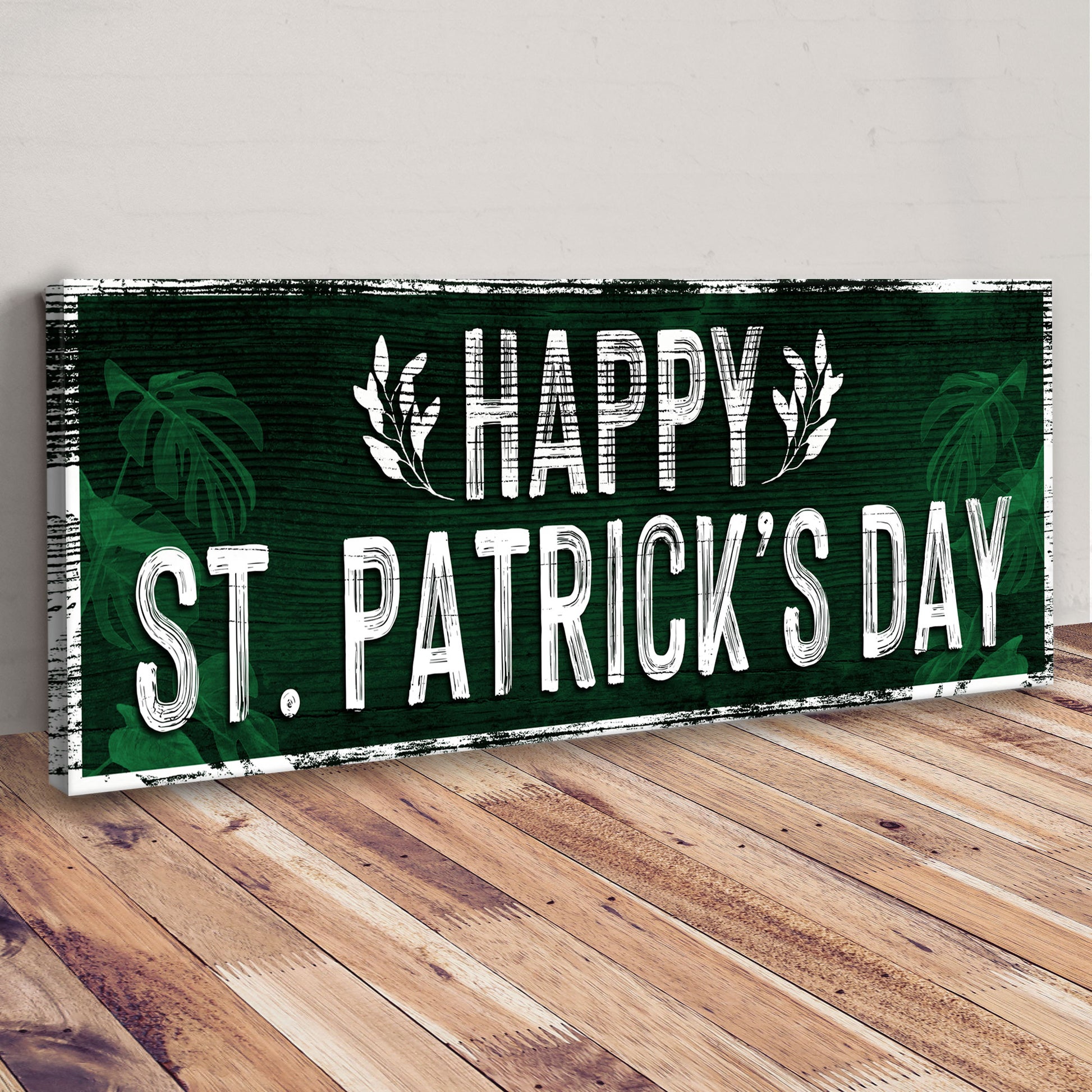 Happy St. Patrick's Day Sign III Style 2 - Image by Tailored Canvases