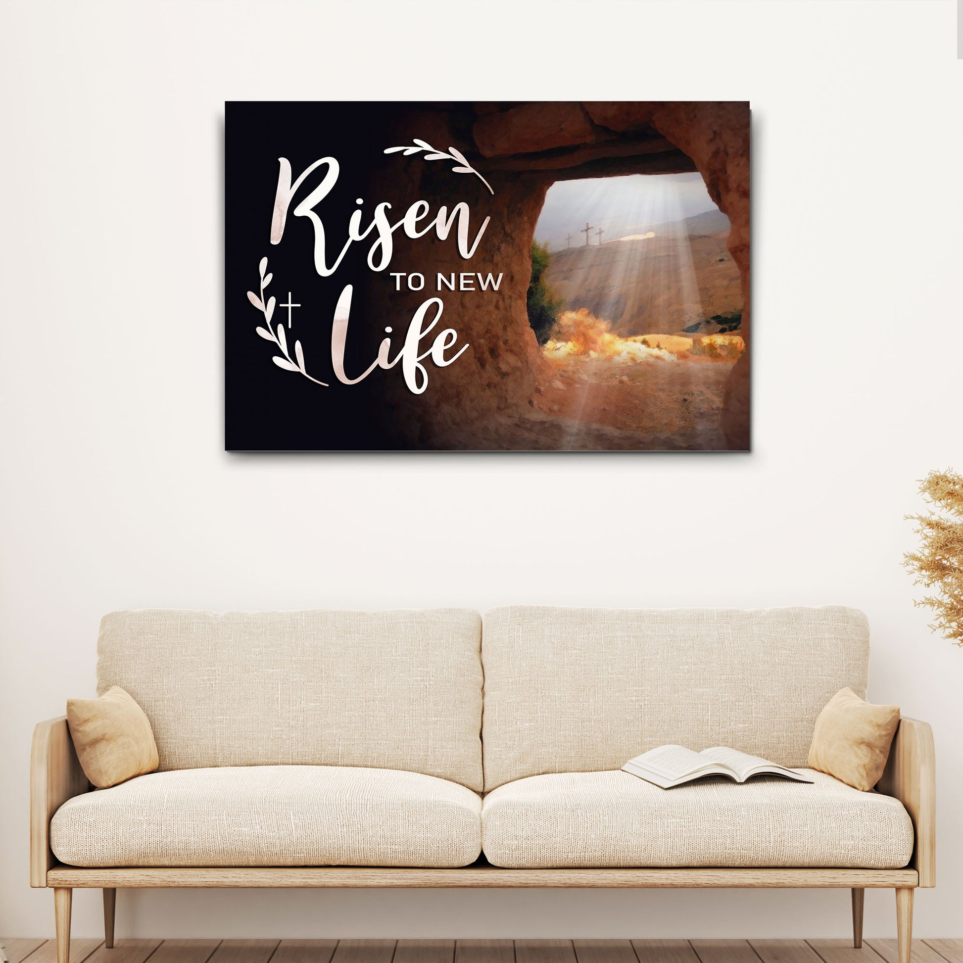 Risen To New Life Sign - Image by Tailored Canvases