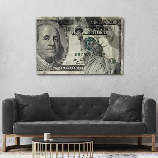 Decor Elements Money Liberty Canvas Wall Art - Image by Tailored Canvases