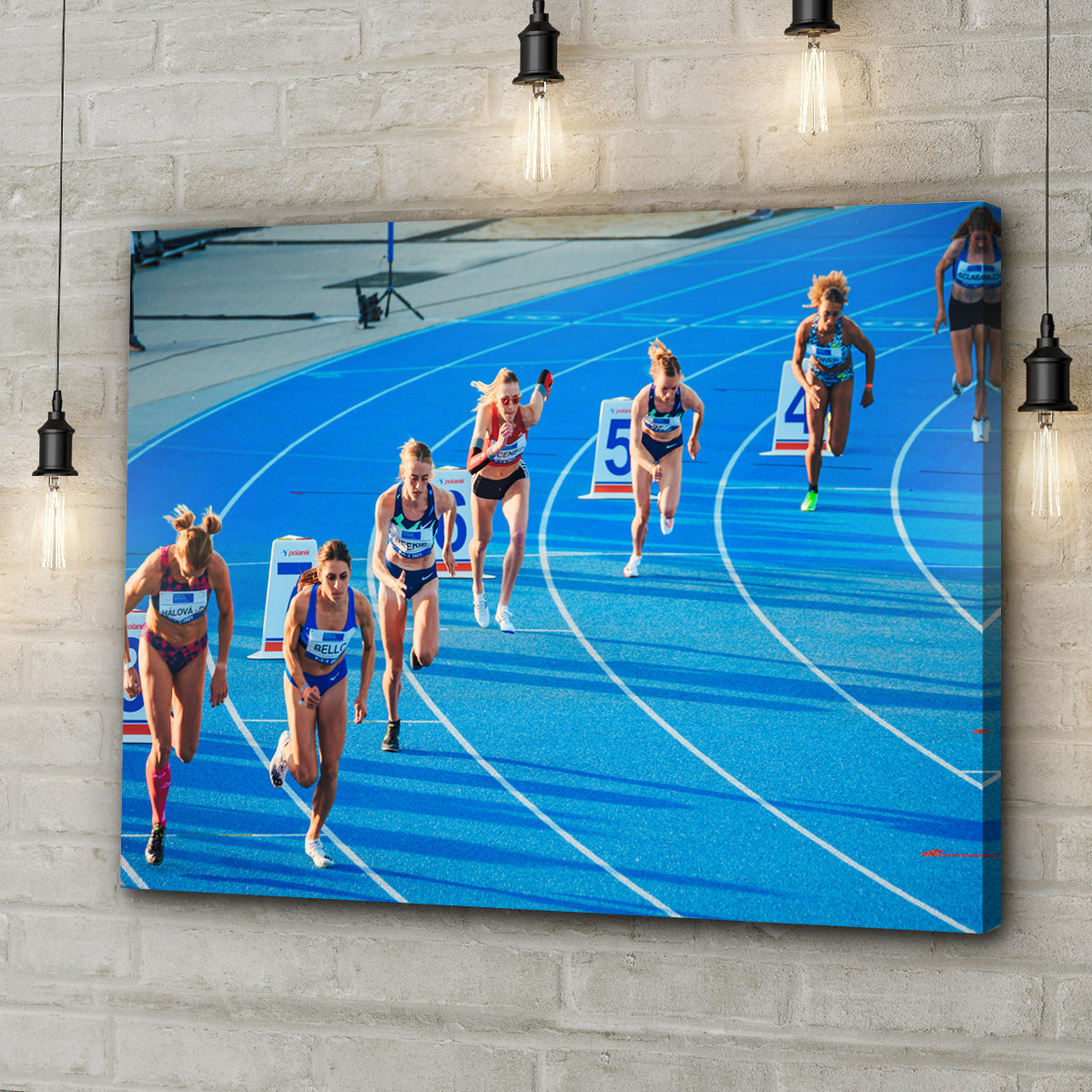 Track and Field Canvas Wall Art - Image by Tailored Canvases