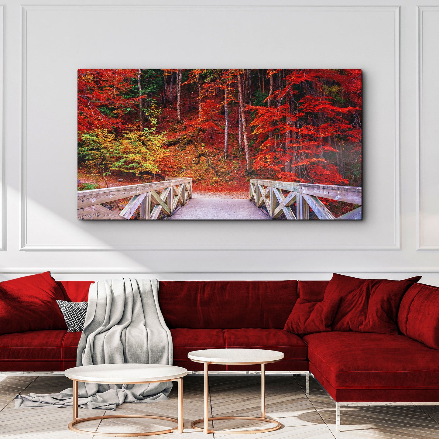 Walk Through Autumn Canvas Wall Art Style 2 - Image by Tailored Canvases