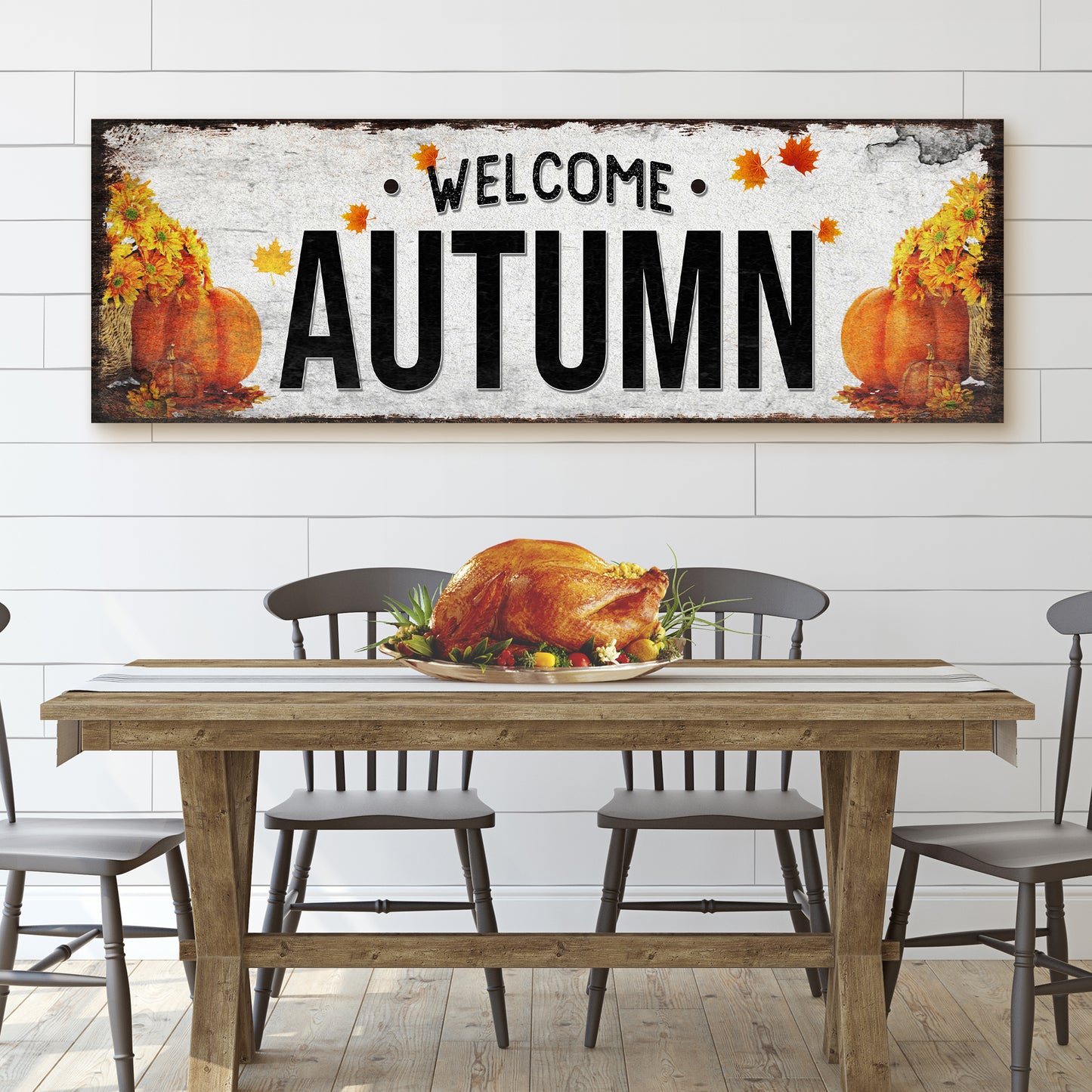 Welcome Autumn Sign II Style 2 - Image by Tailored Canvases