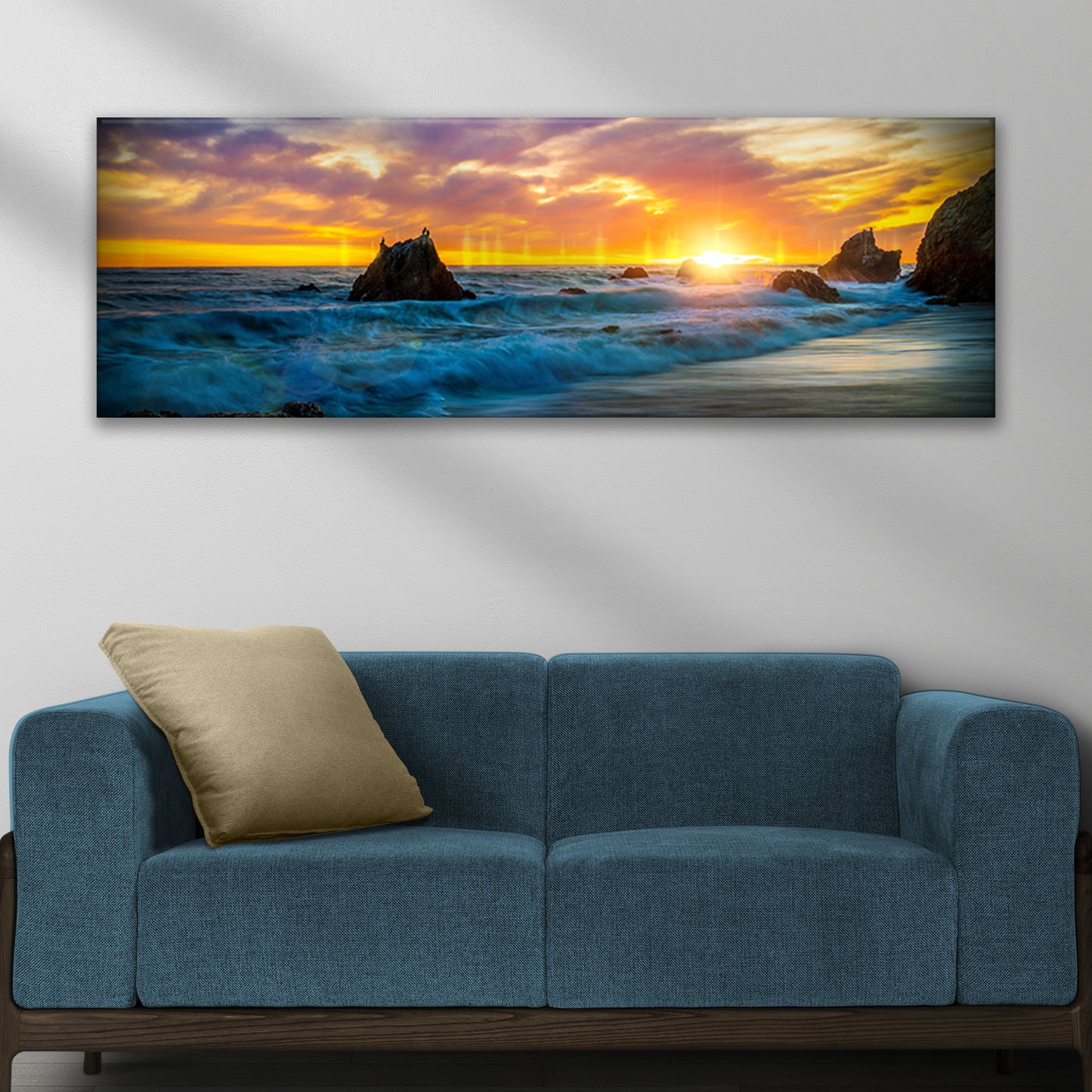 Malibu Sunset Canvas Wall Art Style 2 - Image by Tailored Canvases