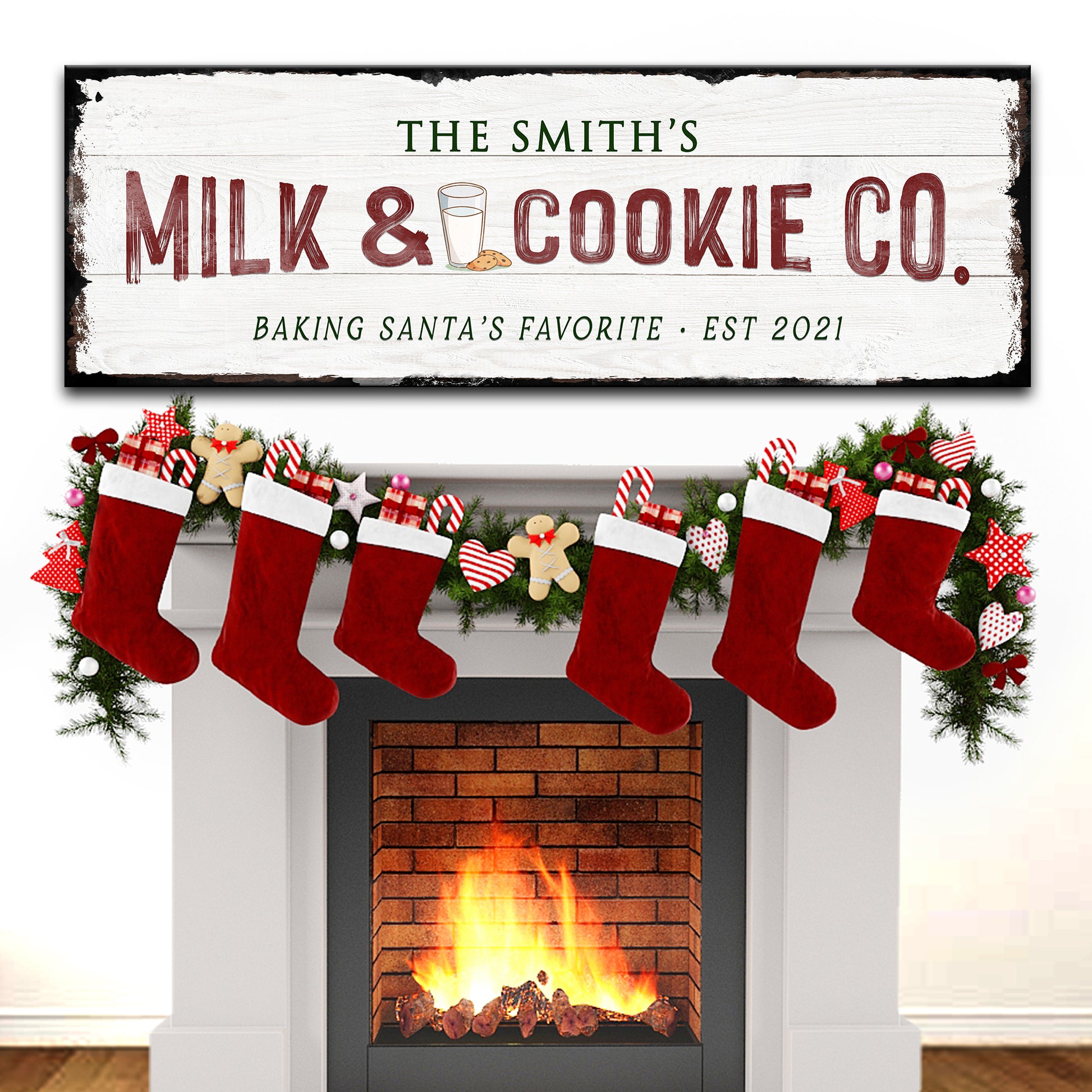 Milk & Cookie Co. Sign Style 2 - Image by Tailored Canvases