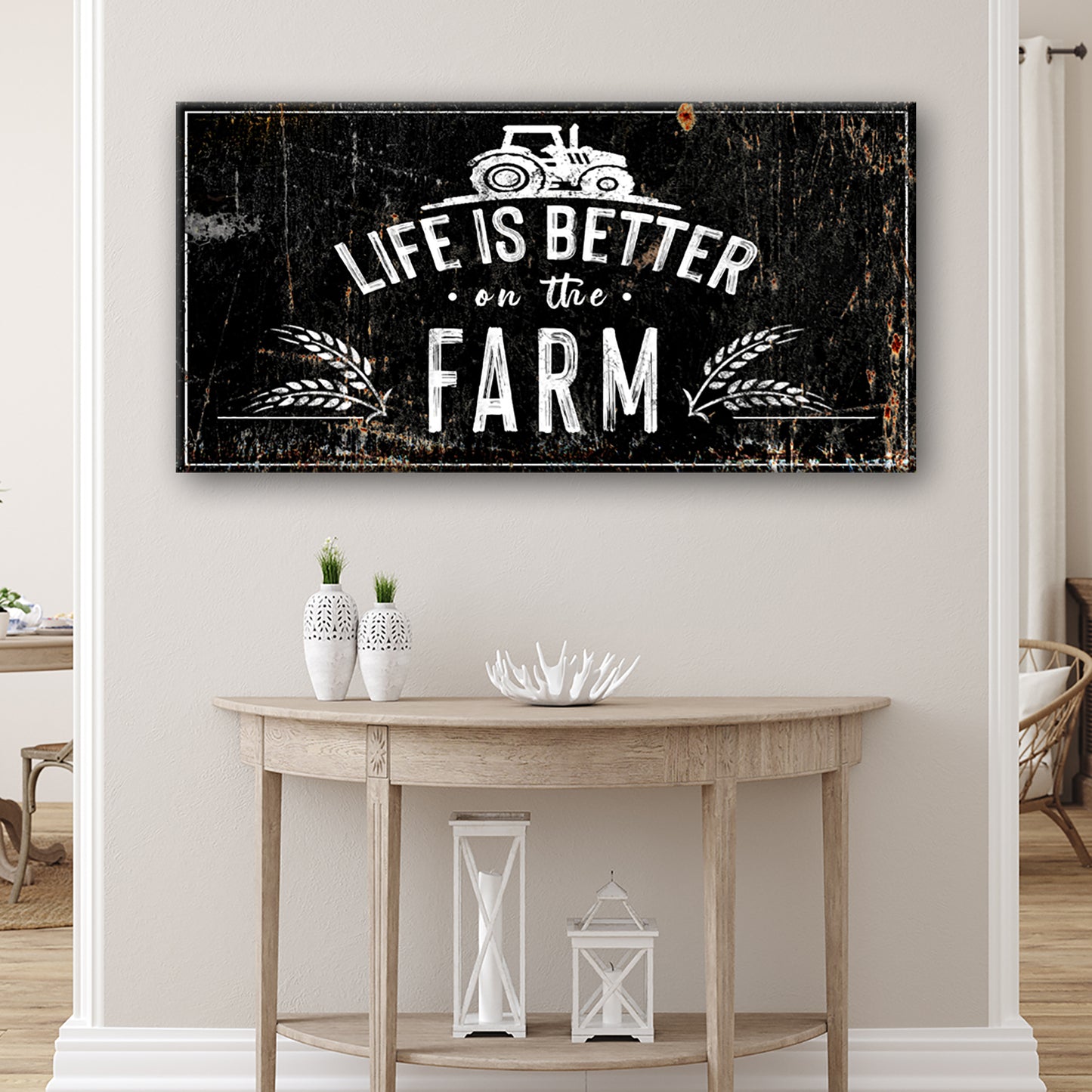 Life Is Better On The Farm Sign II Style 2 - Image by Tailored Canvases