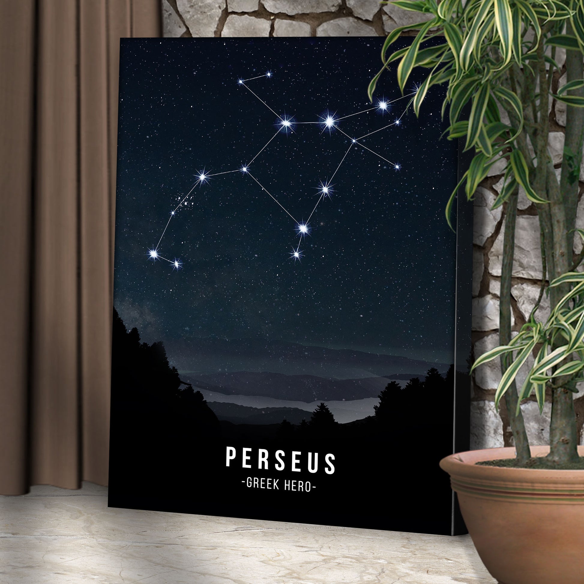 Perseus Constellation Canvas Wall Art Style 2 - Image by Tailored Canvases