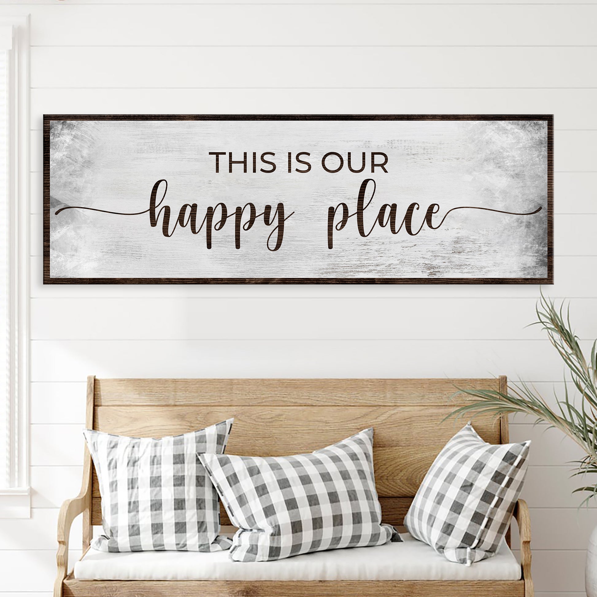 This is Our Happy Place Sign II Style 1 - Image by Tailored Canvases