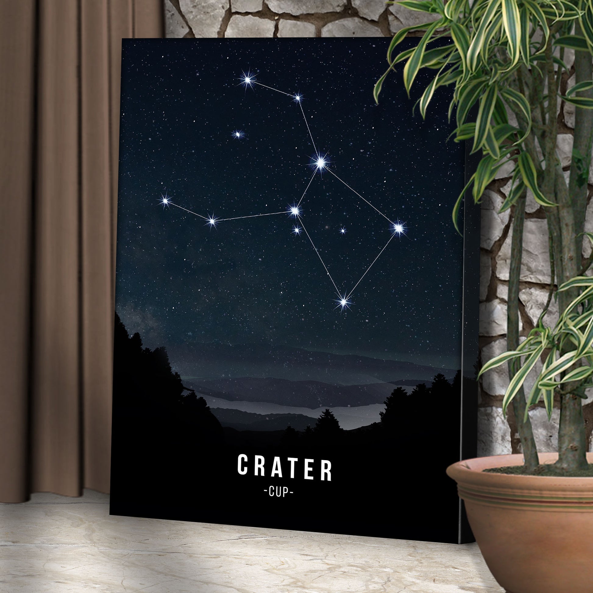 Crater Constellation Canvas Wall Art Style 2 - Image by Tailored Canvases