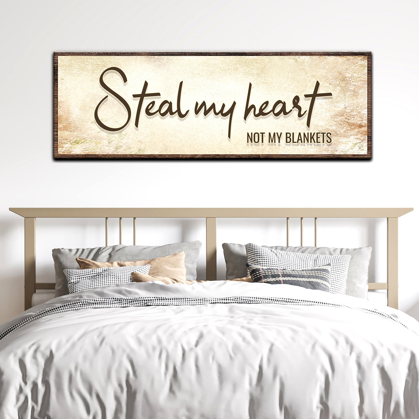 Steal my Heart not My Blanket Sign II Style 2 - Image by Tailored Canvases