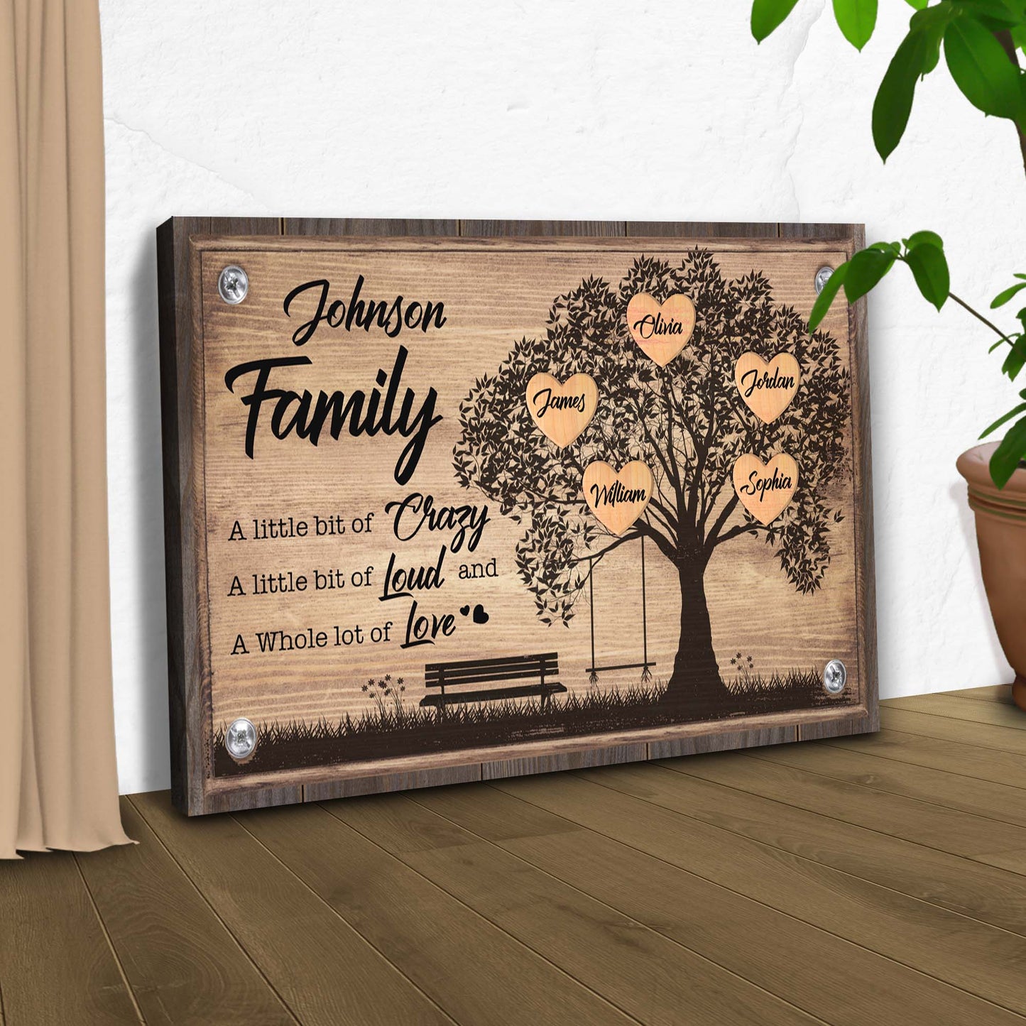 Family Tree Sign IV | Customizable Canvas Style 2 - Image by Tailored Canvases