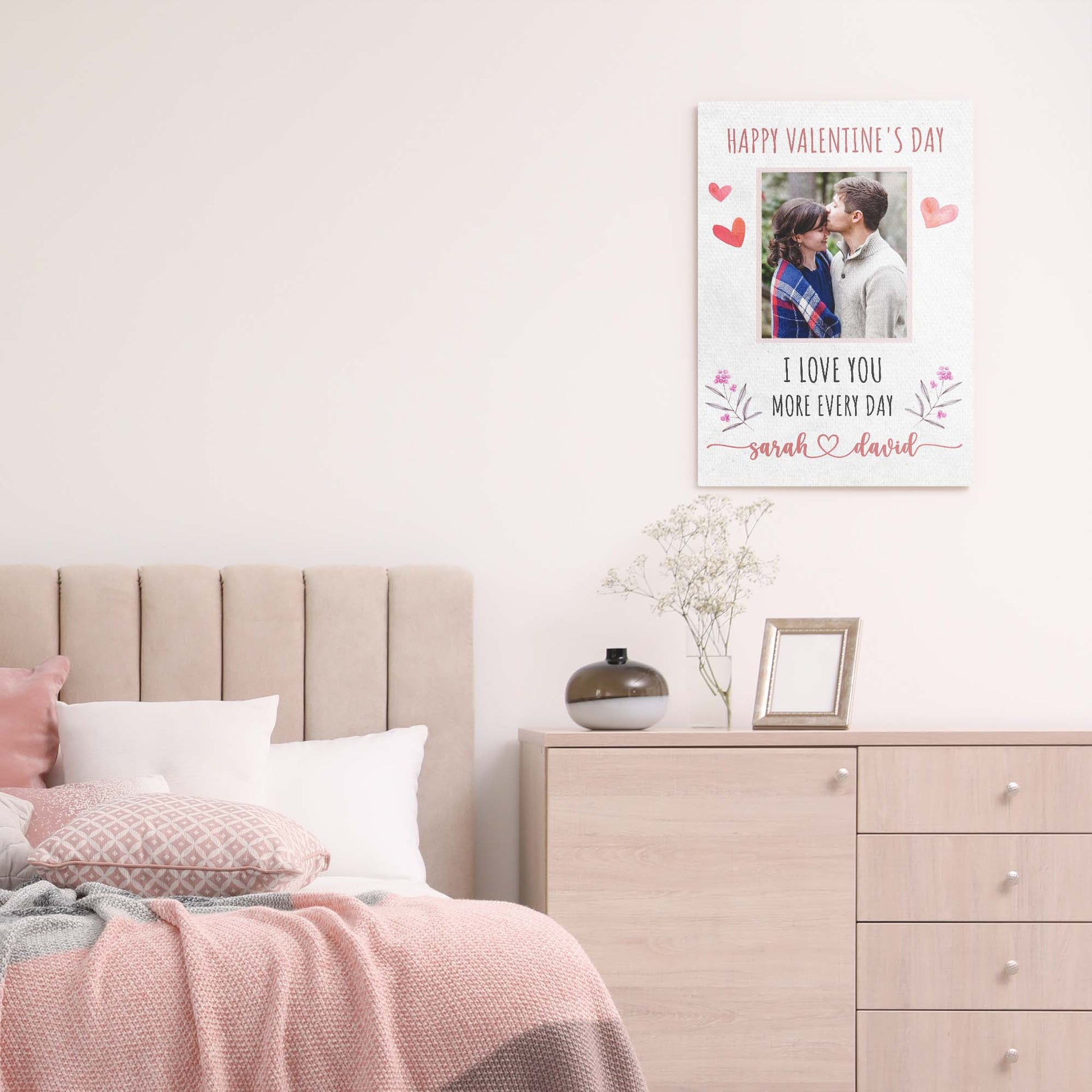 I Love You More Every Day Romantic Sign - Image by Tailored Canvases