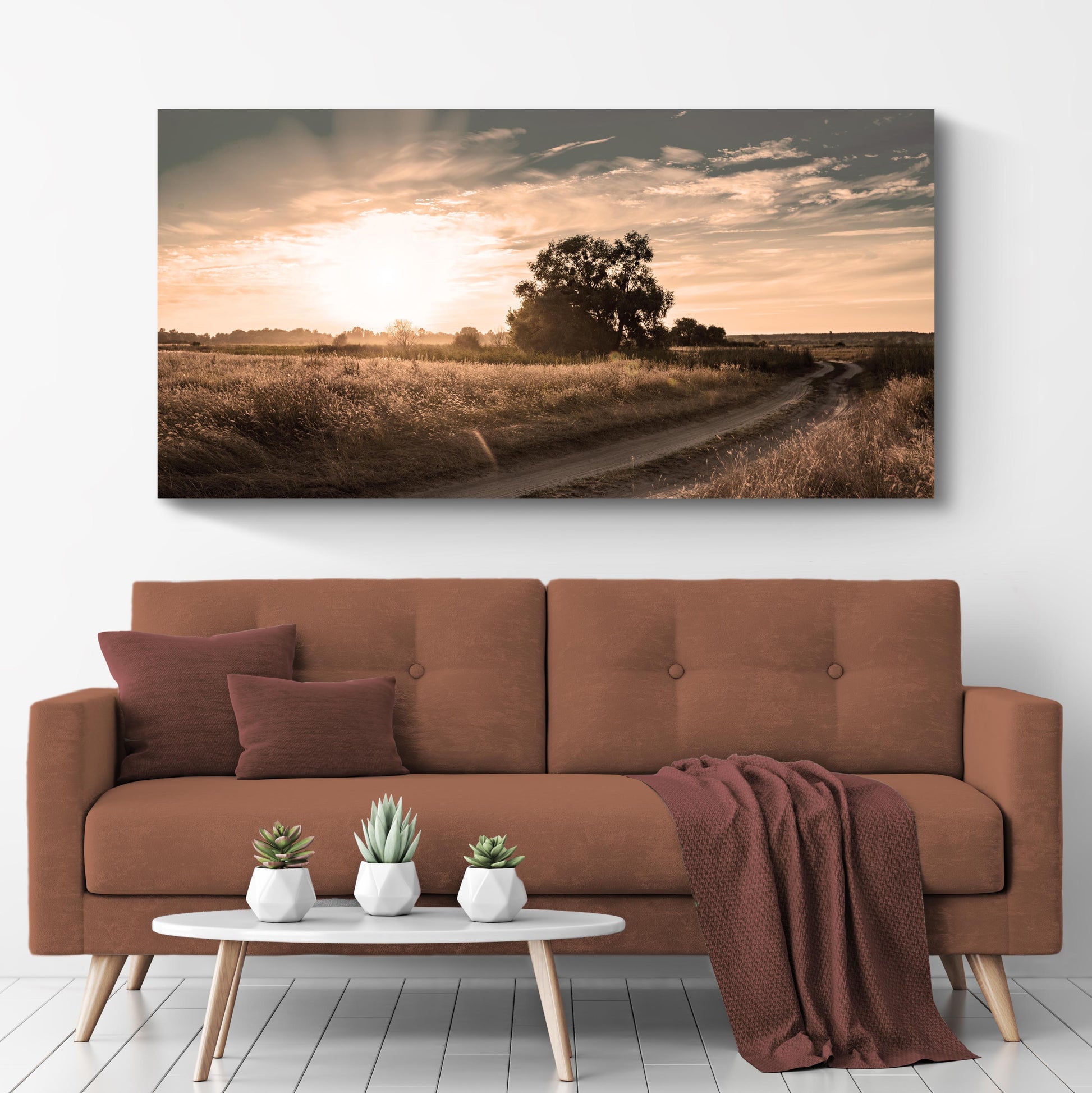 Olive Tree At Dusk Canvas Wall Art Style 2 - Image by Tailored Canvases