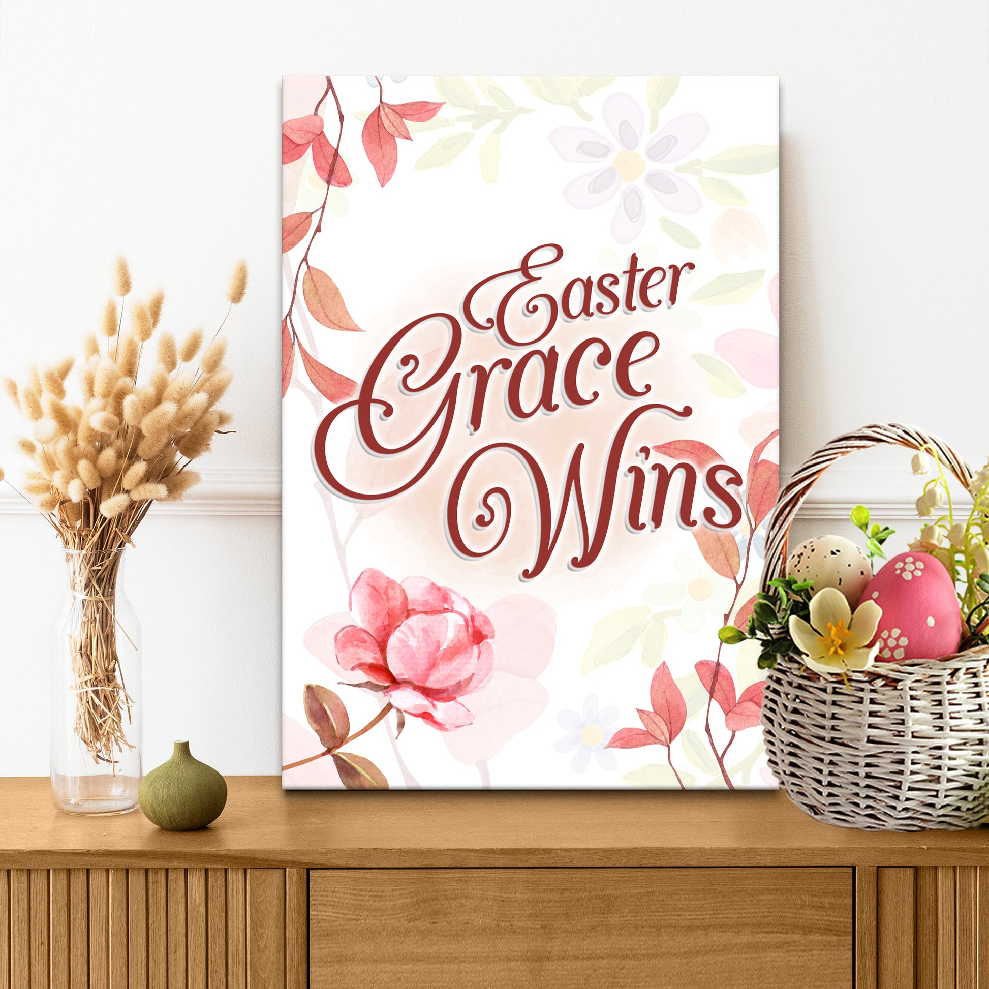 Easter Grace Wins Sign - Image by Tailored Canvases