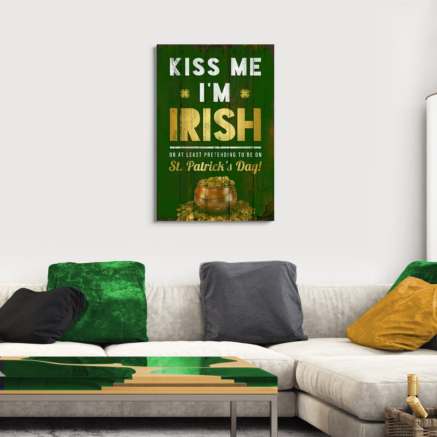 Kiss me, I'm Irish Sign  - Image by Tailored Canvases