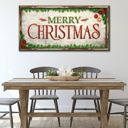Merry Christmas Canvas Wall Art Style 2 - Image by Tailored Canvases