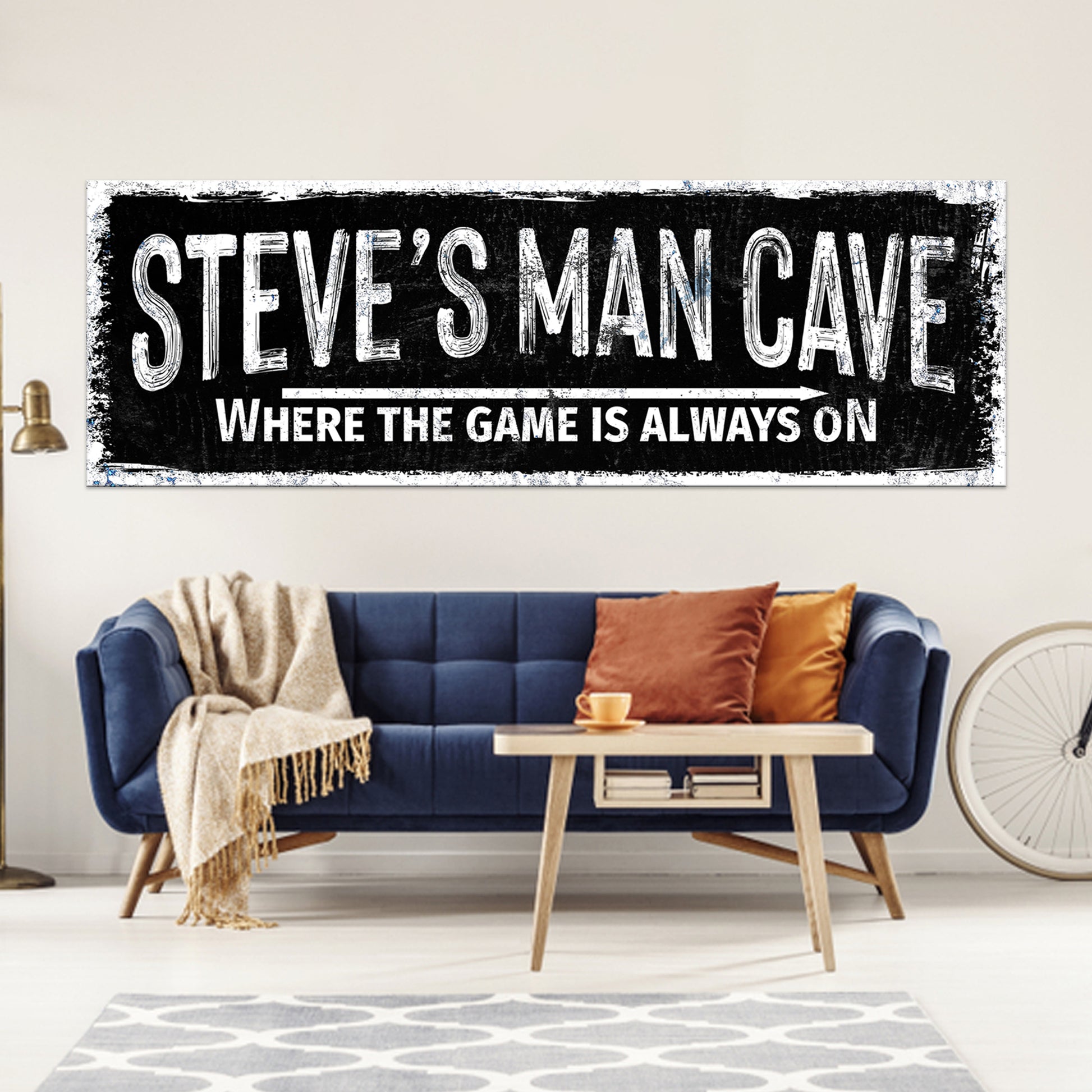 Where the Game is always On Sign Style 3 - Image by Tailored Canvases