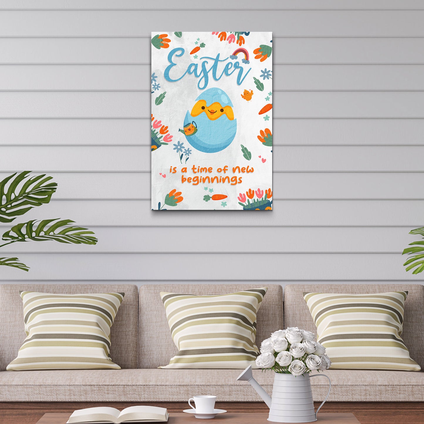 Easter Is A Time Of New Beginnings Sign - Image by Tailored Canvases