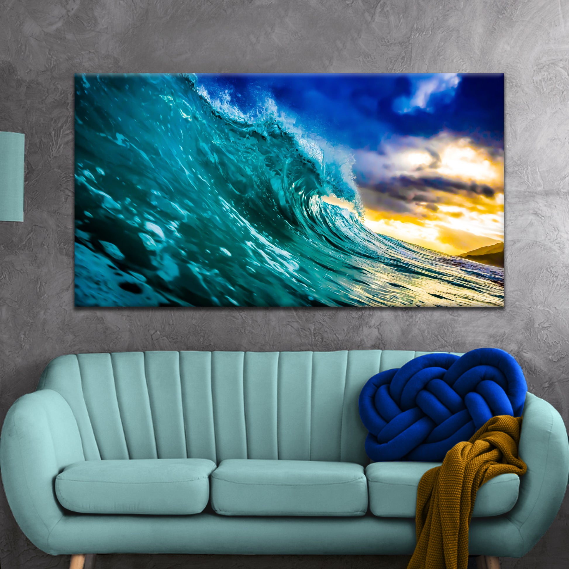Fast Waves Canvas Wall Art Style 2 - Image by Tailored Canvases